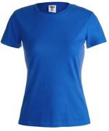 T-paita Women Colour T-Shirt "keya" WCS150, sininen liikelahja logopainatuksella